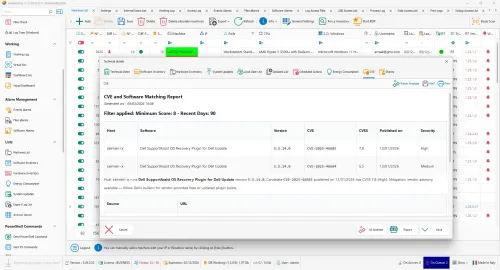Per-machine CVE detail report